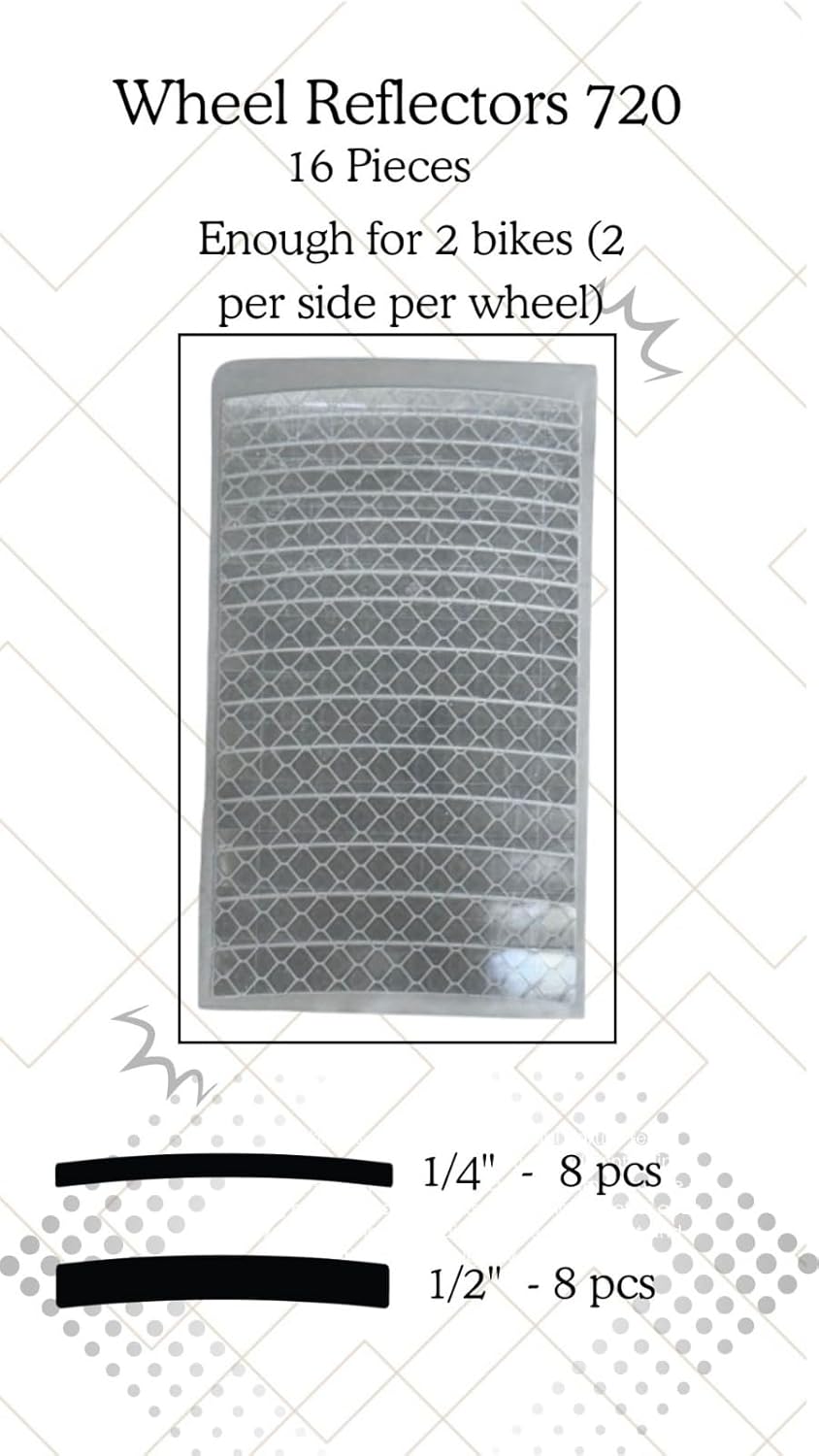 330 Reflective Stickers for Hard Surfaces Oval 5 Pack - Bicycle Frame, Helmet, Stroller, Scooter, Pedals - 5 Sheets - 3.5 x 5.5 Inch Sheet - 150 Retro Reflective Stickers 330 Candle Power