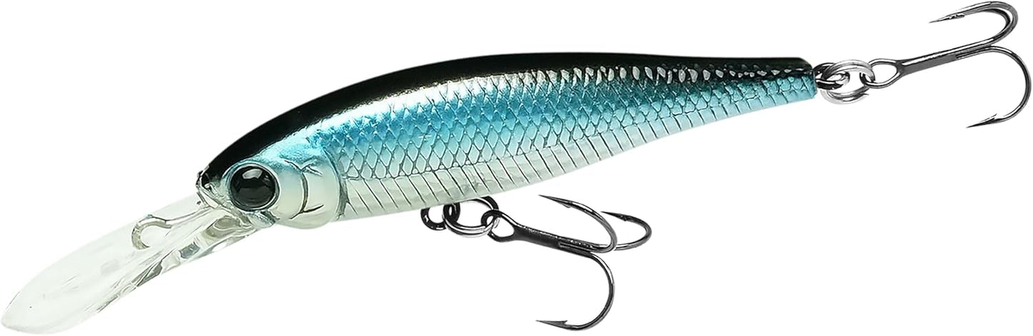 Pointer 48DD Fishing Lures - 2” Deep-Diving Jerkbait for Trout & Bass, Freshwater Tackle