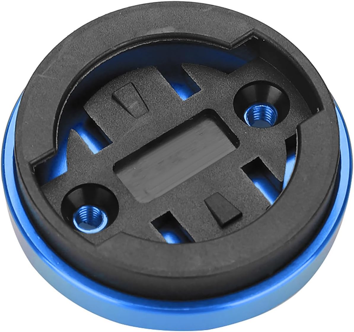 Road Bike Computer Holder Stem Top Cover Stopwatch GPS Speedometer Mount (Blue) Bike Stem Mount Stem Mount