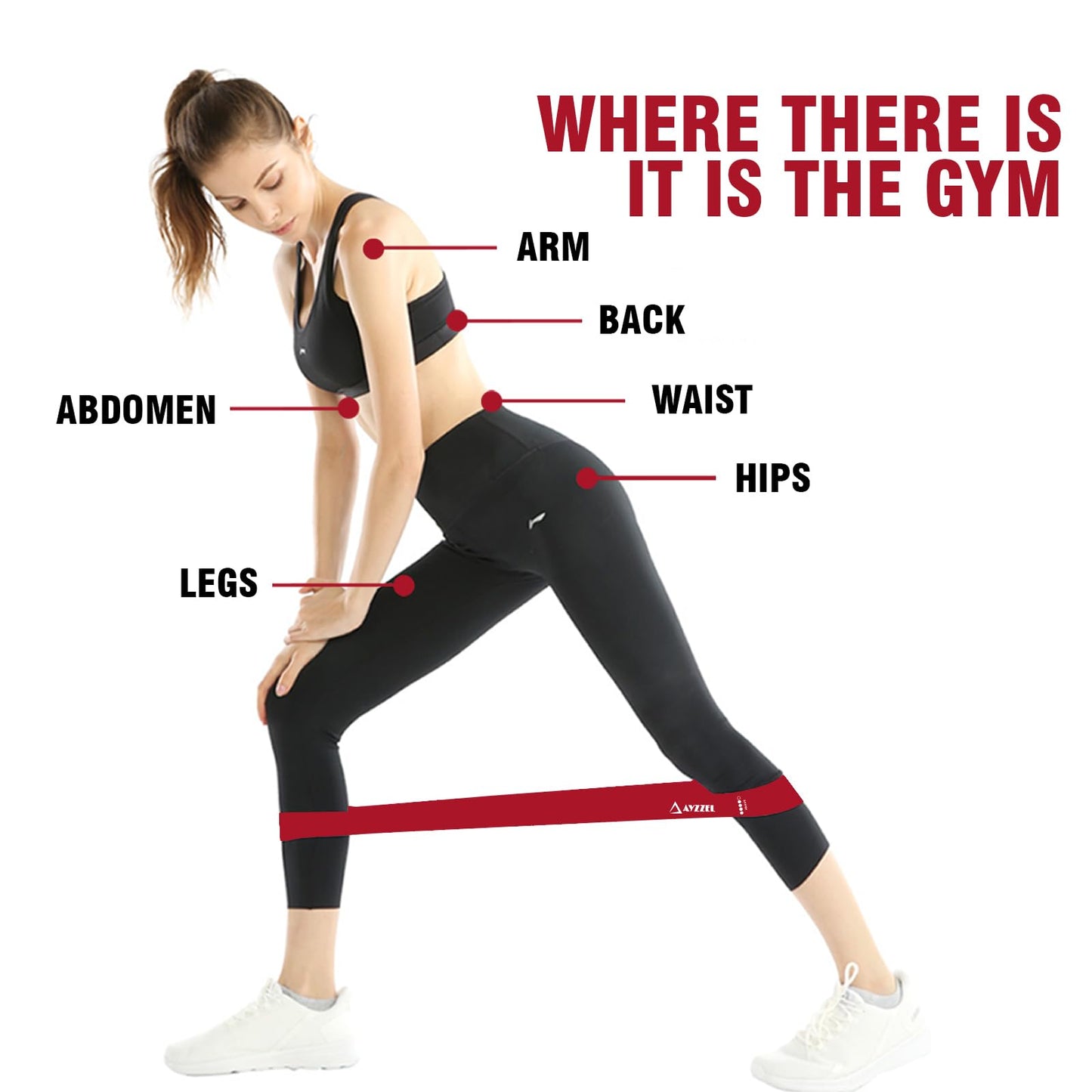 Resistance Bands for Working Out Women, Set of 5 Loop Bands for Exercise and for Workout with Free Carry Bag