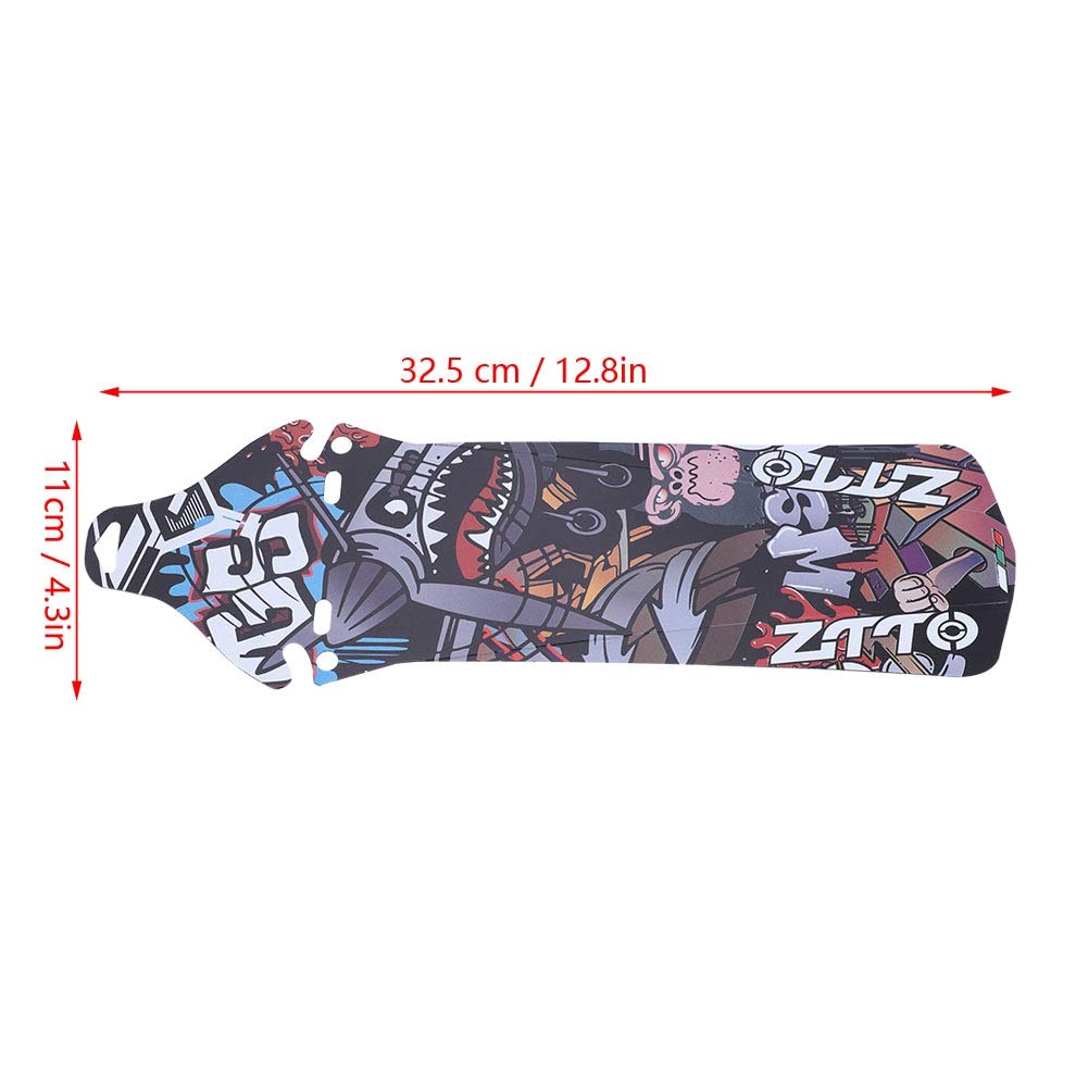 Qiilu Bicycle Saddle Mudguard, Road Mountain Bike Bicycle Rear Wheel Tire Mudguards Mud Guard Accessory