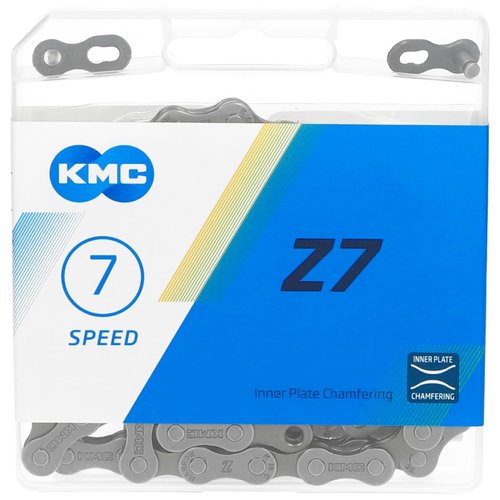 KMC Bike Chain HL1, Half Link BMX Chain, Maximum Adjustability, Super Smooth Single Speed Chain, Nickel Plated Bicycle Chain, Bike Chain with Bullet Joining Pin, 1/2" X 1/8" - 100 Links