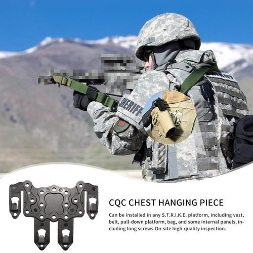 Polymer Molle Holster Adapter, Holster Hanger Platform Attachments Gear (Black)