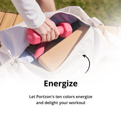 Portzon Weights Dumbbells Set with Various Color and Weights and Compatible, 1-15 LB, Anti-Slip, Anti-roll, Hex Shape