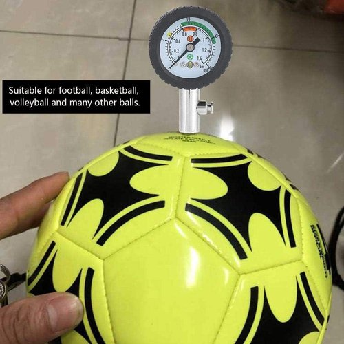 Ball Pump with Pressure Gauge,Stainless Steel Air Pressure Barometer Tool Ball Pressure Test for Basketball Soccer Rugby Ball Volleyball and Other Balls Ball Gauge