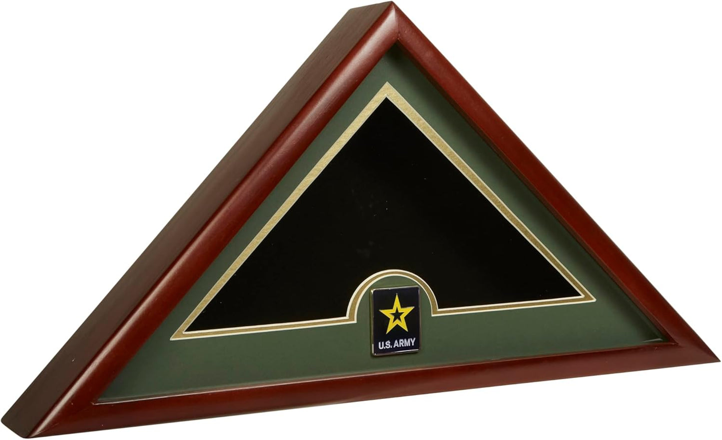 US Flag Display Case with Air Force Medallion Crafted from Premium Quality Materials - Made in USA
