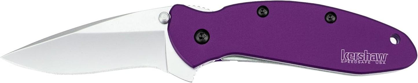 Kershaw Scallion Pocket Knife, 2.4 inch Folding Blade, SpeedSafe Assisted Opening, Perfect EDC, Made in the USA, Multiple Styles