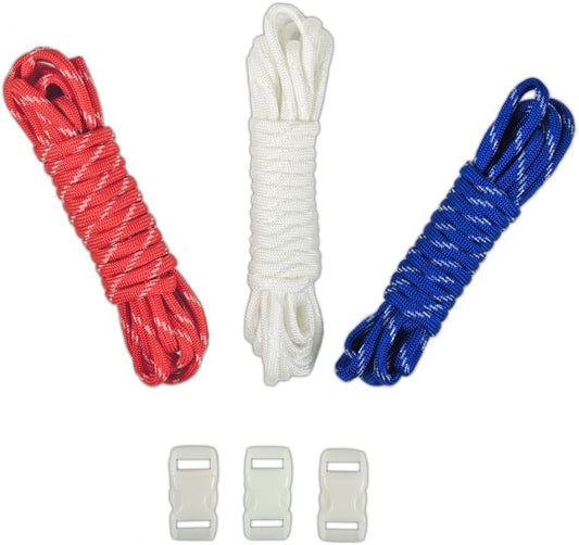 550lb Type III Paracord Crafting Kit with Buckles for Friendship Bracelets