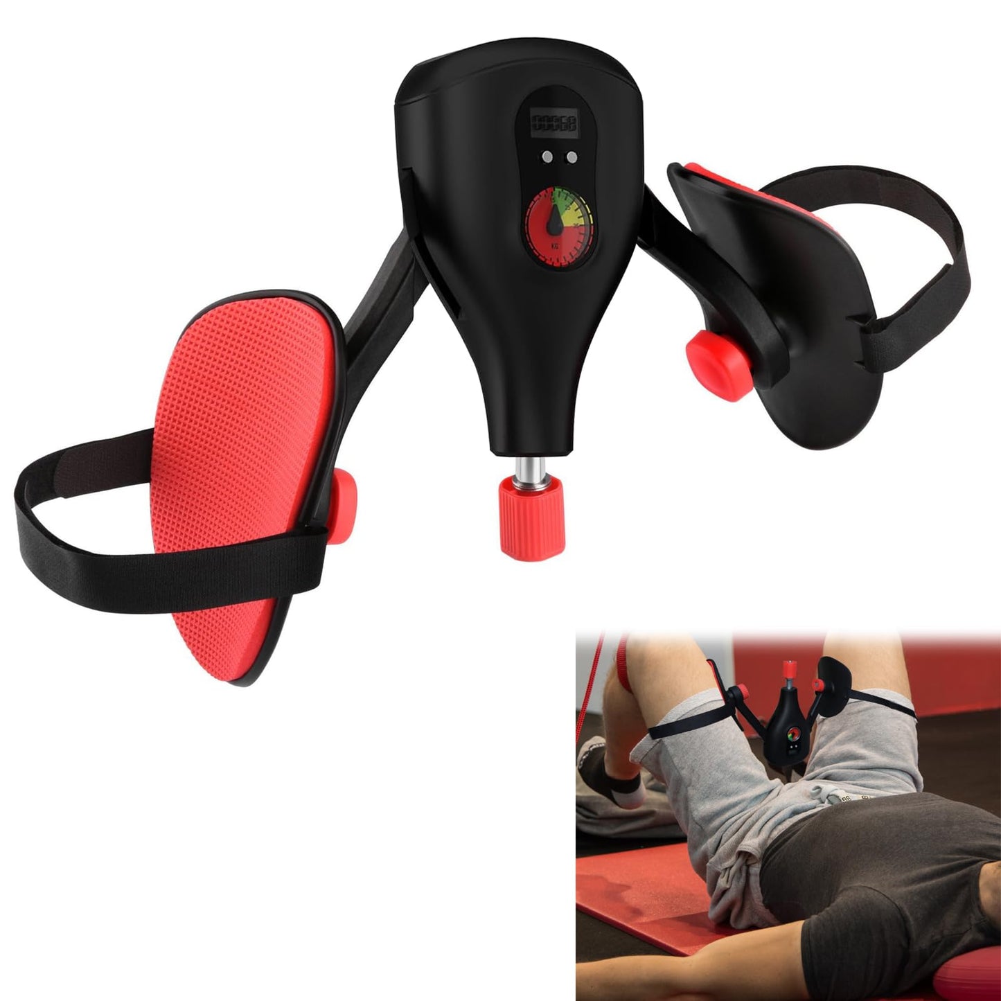 Exercise Equipment,0-77lbs Adjustable Resistance Women/Men Kegel Exerciser Pelvic Floor Muscle，Retaining Strap Inner Exerciser ，Postnatal Buttocks Pelvic Floor Strengthening Device