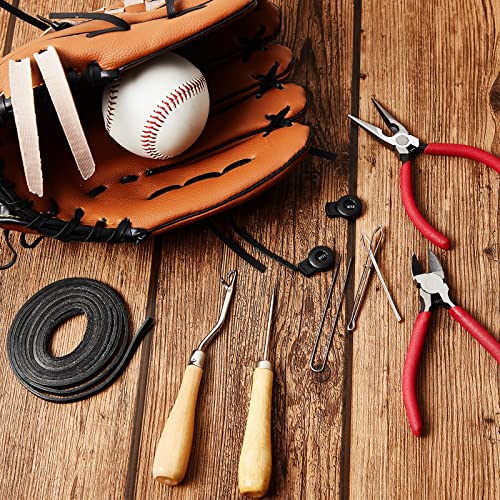 Glove Relacing Kit for Baseball Softball Mitt Black - Complete Repair Set