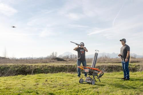 Champion Range and Target WheelyBird 3.0 Auto-Feed Trap - 60 Clay Stack, Quick-Throw Motor, 70 Yards Distance, Ultra-Wide Tires & Wireless Remote Compatible