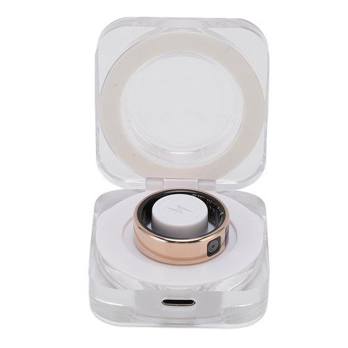 Smart Ring, Fitness Tracker Ring, Cordless Sports Health Tracker with APP, Charging Case, Support BT, IP68 Activity Tracker for Men Women Birthday Gift (#12)