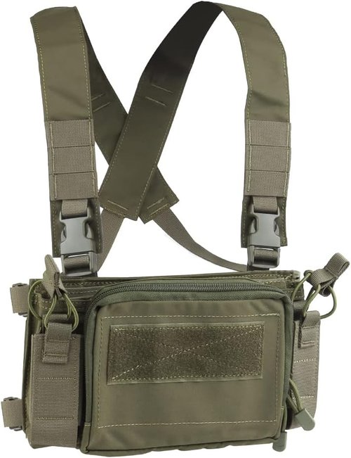 Camouflage Tactical Vest Airsoft Ammo Chest Rig 5.56 9mm Magazine Carrier Combat Tactical Military