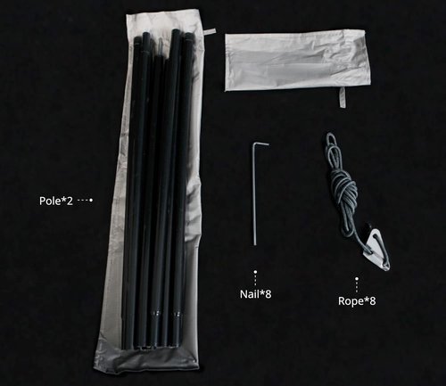 S'more Tent Tarp 420, Waterproof Camping Tarp for Camping Front Porch Awning Rain Fly Tarp for Camping Hiking and Outdoor Activities