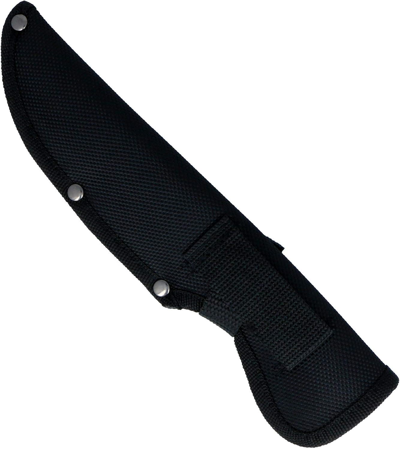 Wartech HML01 Milspec Stonewashed Blade with G10 Handle hunting Knife, 10.5" , Black