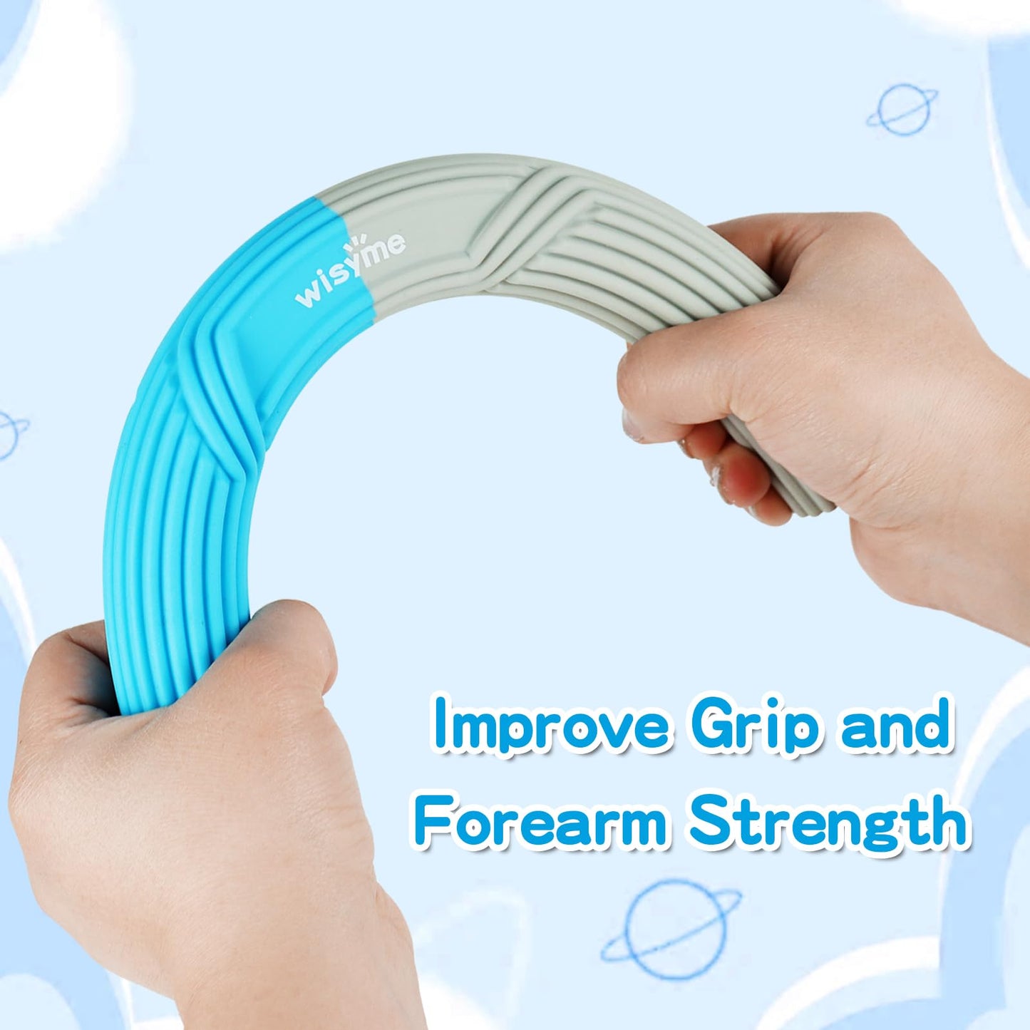 3Pack Stress Balls for Adults & 1Pack Twist Hand Exerciser Bars, Hand Strengthening Grip Ball for Excercise, Hand Therapy & Stress Relief, Resistance Bar Relieves Tendonitis Pain (Grey)