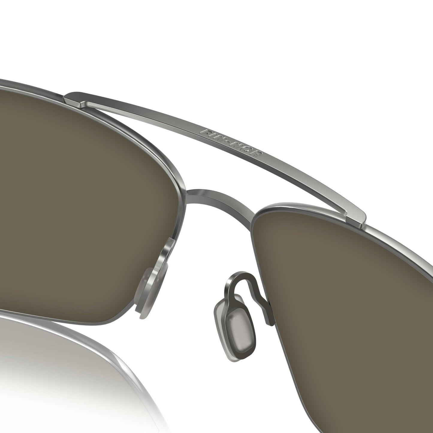 Fin-Nor Men's Rectangular Sunglasses, Blue/Grey Glass Lens-Satin Gunmetal/Frosted Matte Gray Frame, L