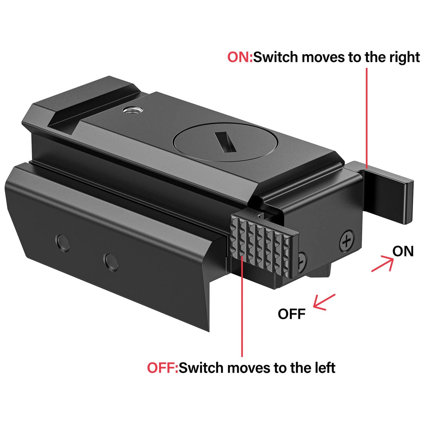 EZshoot Red Laser Sight Compatible with 20mm Standard Picatinny Rail for Pistol Handgun Gun Rifle