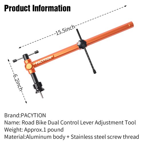 Derailleur Hanger Alignment Gauge,Road Bike Dual Control Lever Alignment Tool, Bike Shifter Brake levers Height Horizontal Regulator Tool Angle Left Right Symmetrical Adjuster,Bicycle Leveling Tool
