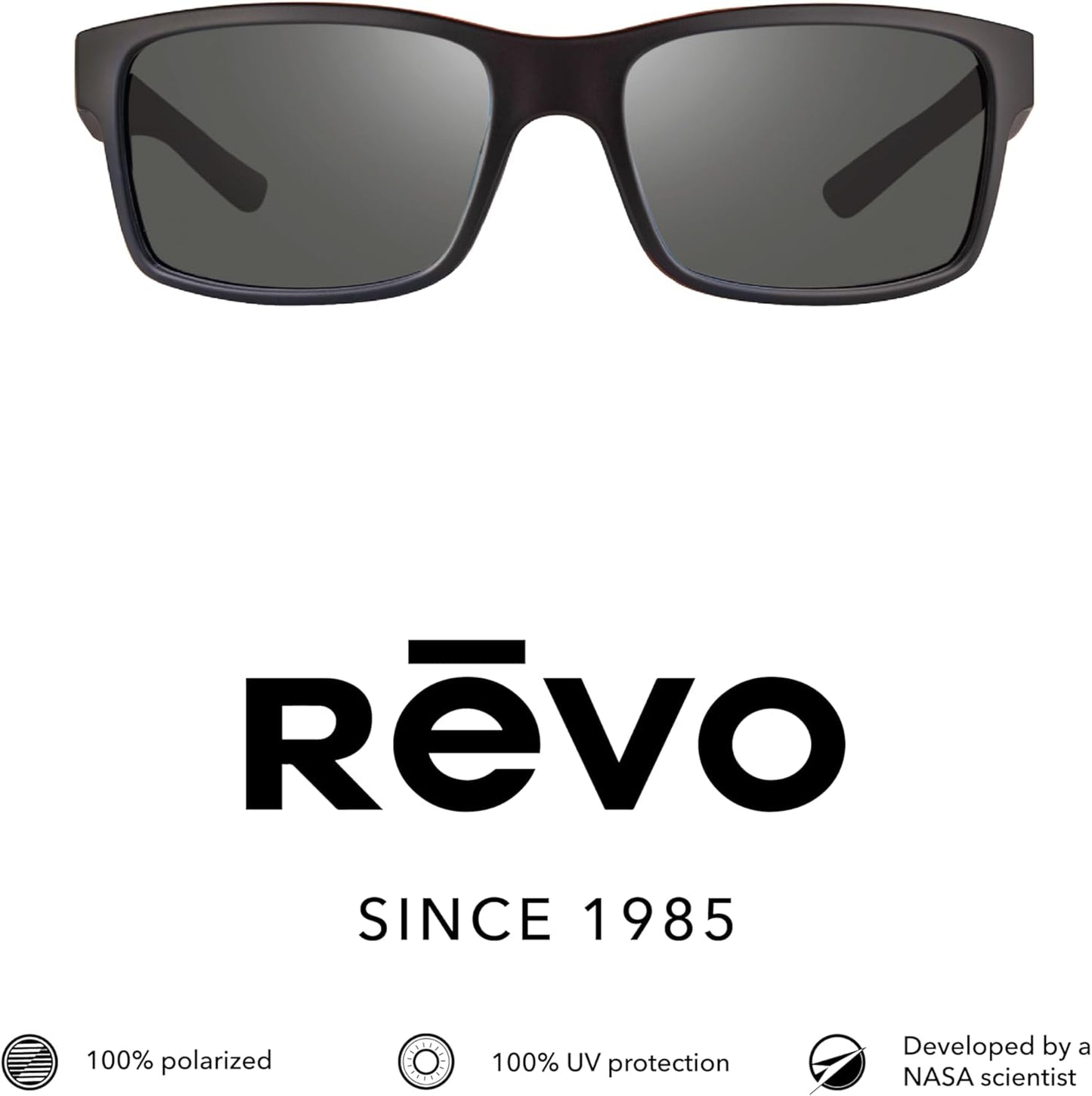 Revo Sunglasses Crawler: Polarized Lens with Performance Rectangle Wrap Frame