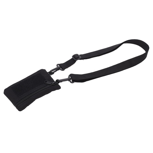 Fashion Waist Pack, Portable Travel Zipper Waist Bag Waterproof Outdoor EDC Molle Pouch Wallet for Camping Hiking Running Cycling Tactical Molle Pouch Compact EDC Tool Pouch with Shoulder Strap(Black)