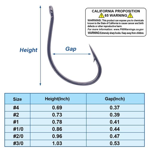 XFISHMAN Drop-Shot-Hooks-for-Bass-Fishing-Split-Shot-Dropshot-Hook-50 Pack (Black, #2)