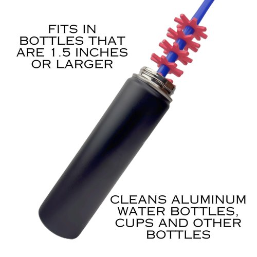 NeoBrush Bottle Cleaner (Blue Handle Red Bristles)