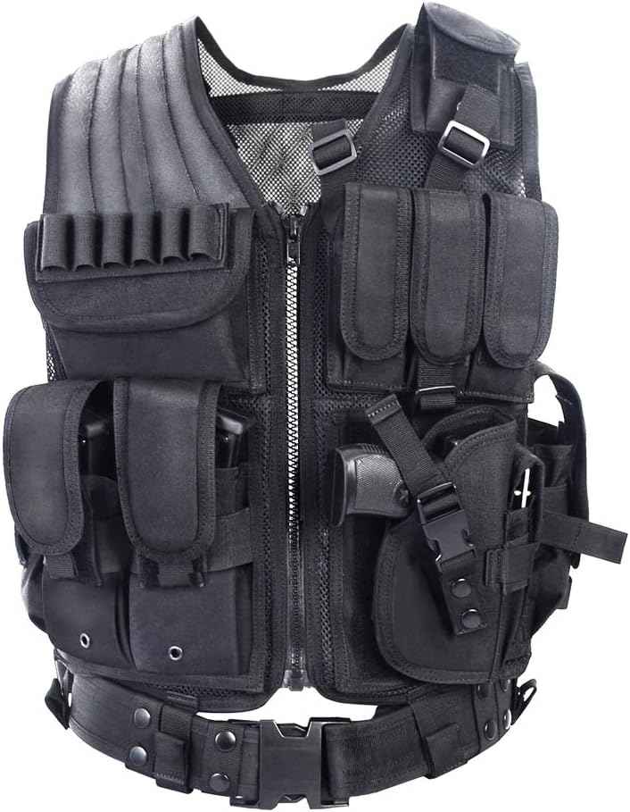 YAKEDA Tactical Vest for Adults - Ultra-Light, Breathable Airsoft Training Gear