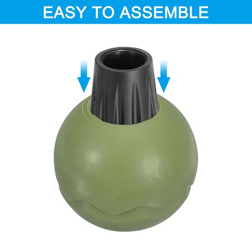 PATIKIL 0.55 Inch Chair Feet Replacement, 8 Pack TPE Outdoor Camping Chair Leg Tips Ball Cap Folding Chair Legs Floor Protectors Stability on Rugged Fit for 0.55"(14mm) Chair Feet, Green