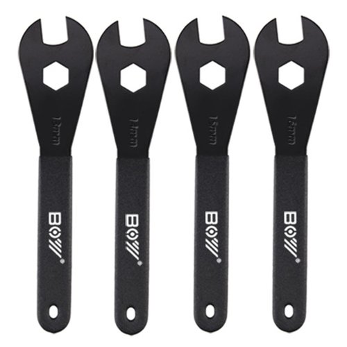 SONZUIA Bike Cone Wrench Set Tool (13, 14, 15, 16mm) Bicycle Wheel Hub Axle Nut Install Remover Cycling Spanner