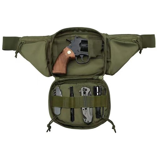 SPECIAL PIE Outdoor Tactical Fanny Pack Waist Bag with MOLLE Pouch for EDC & Military Activities (Black)