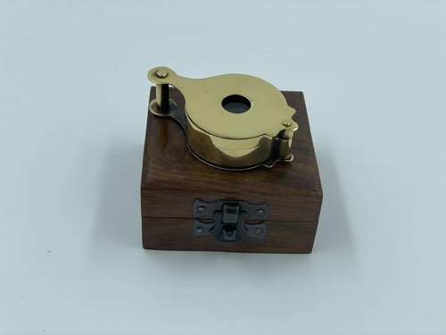 Metalarto Discovery Nautical Brass Working Compass & Magnifier with Handmade Rosewood Box-Authentic Modela Maritime Directional Nautical Compass Unisex Navigationl Gift