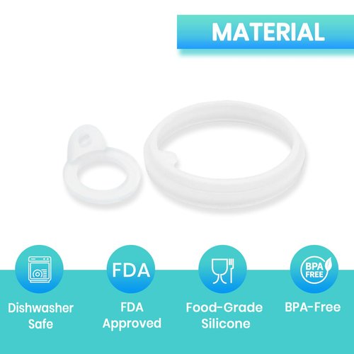 BOSORIO 6pcs Gaskets Compatible with TAKEYA Actives 18oz 22oz 24oz 32oz 40oz Water Bottle, Replacement Rubber Seal Part for Spout Lid(Not for TAKEYA Originals)