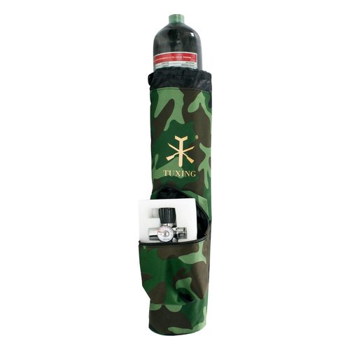 TUXING Pcp Carbon Fiber Tank,Paintball Air Tank & Cylinder Carrier Bag Pouch Backpack 3L/6.8L/9L (3L-camouflage)