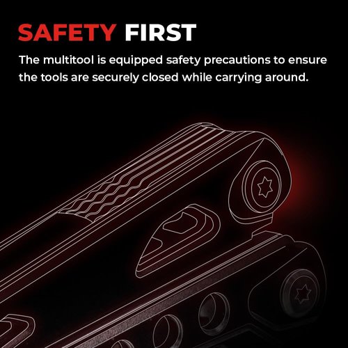 Magpie Axe Multitool, 18 in 1 Essential Heavy-Duty Multipurpose Tool, Camping Accessories Survival Gear, Birthday Gift for Him Men Husband Son
