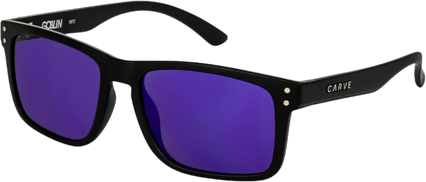 CARVE Goblin Sunglasses – Bold Rectangular Shades, 100% UV Protection, Lightweight & Comfortable, The Ultimate Everyday Vibe