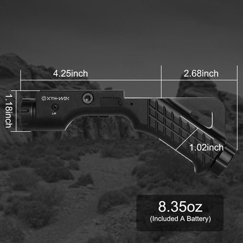 XYH-Win Green Laser Sight with 1000 Lumens Flashlight Compatible with M-Lok and Picatinny Rail with Strobe Function