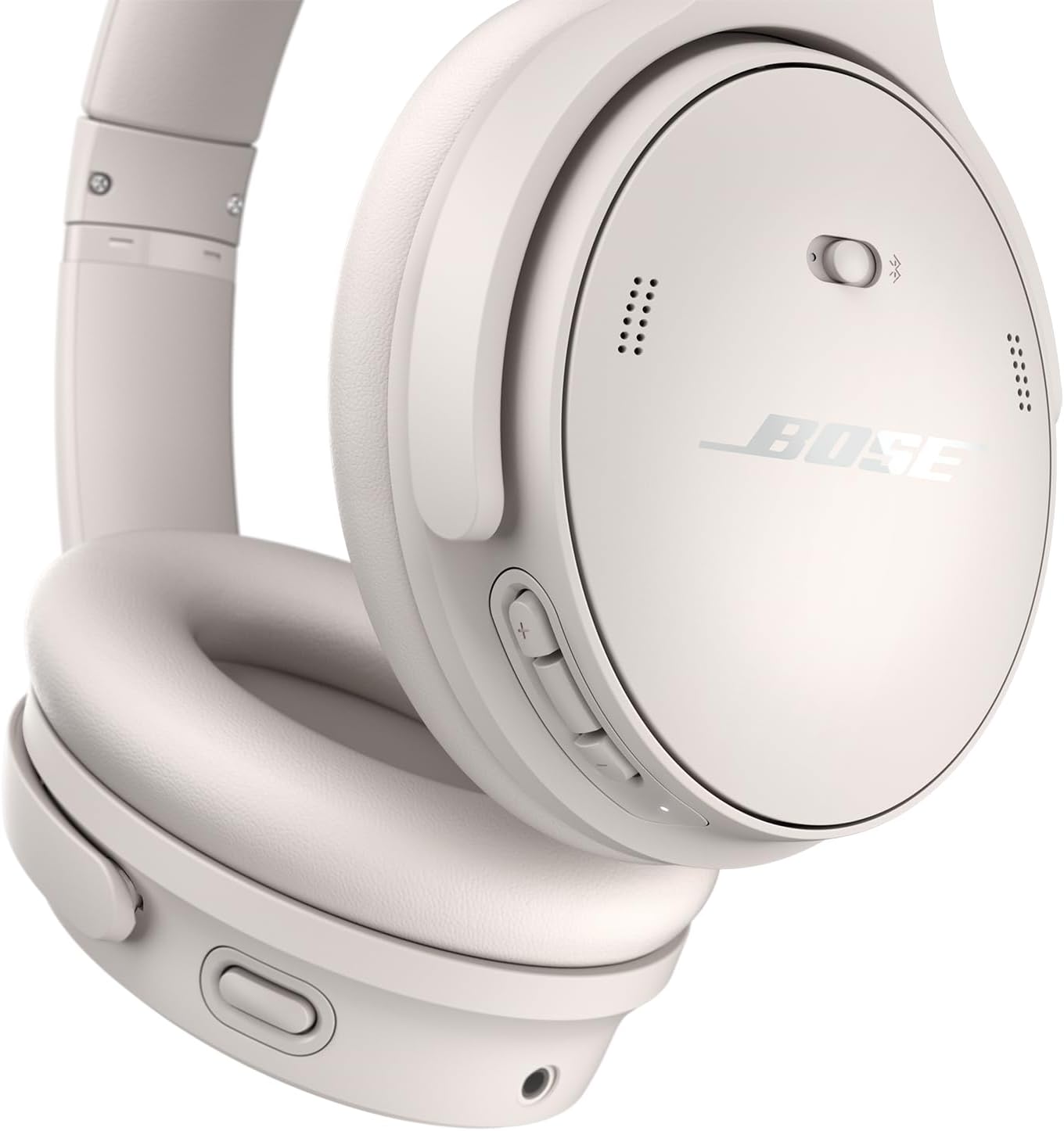 Bose QuietComfort Bluetooth Headphones, Wireless Headphones with Active Over Ear Noise Cancelling and Mic, Deep Bass, Up to 24 Hours of Playtime, Sandstone