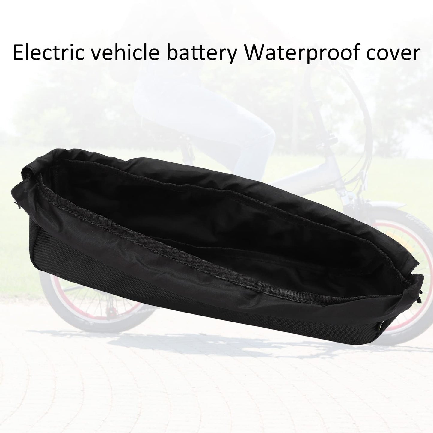 Joyzan Ebike Battery Cover, Waterproof Electric Bicycle Battery Protector Bag Liion Protective Dustproof Anti Mud Frame Case Lithium Protection Accessories Weather Resistant Scratches Rain Snow