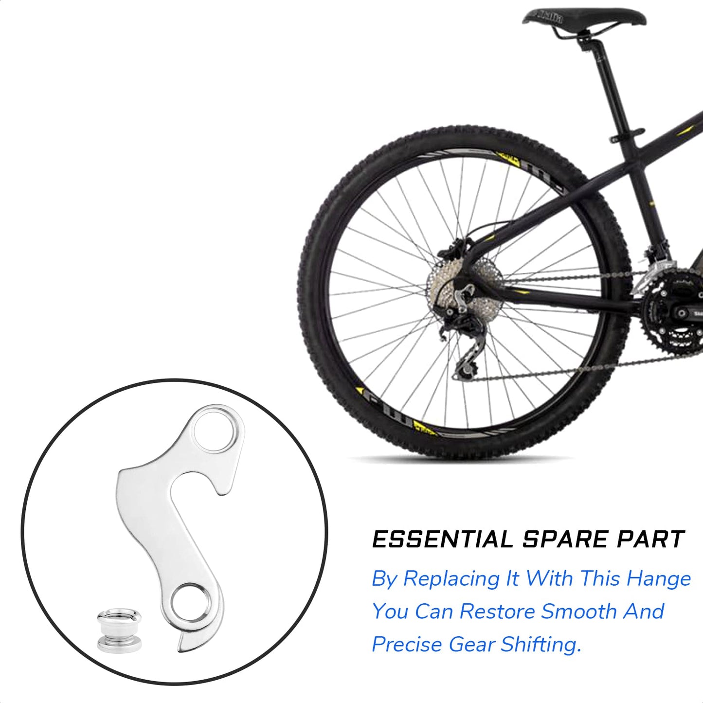 KIEVODE Derailleur Hanger for Trek, Giant, Fuji, Schwinn, Scott, Kona, HARO, Orbea, Transition, Univega, Access, Ironhorse, Scattante - Replacement Hanger Part for Rear Derailleur