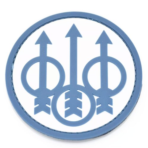 Beretta Trident Logo Round Design Durable Versatile Hook and Loop Attaching Patch for Tactical or Hunting Backpacks