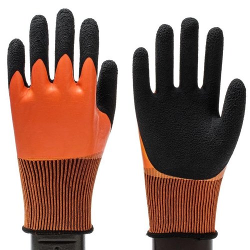 Women Men Waterproof Fishing Gloves,Anti-Slip Catch Fish Gloves,Puncture Proof Fishing Gloves for Handling,Catching,Cleaning (Orange)