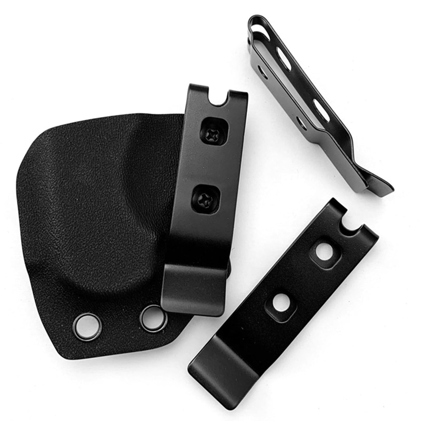 jojobasec 2 Sets Sheath Waist Clip Scabbard Back Clip Sheath Back Waist Clip Stainless Steel Outdoor Clip Waist Clip, 66x18mm, As Pics Show