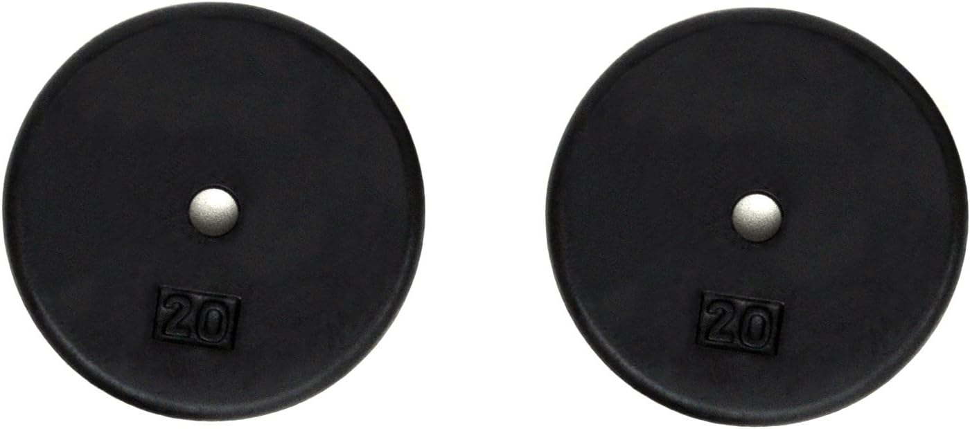 Ader Standard 1" Hole Cast Iron Weight Plate-Black
