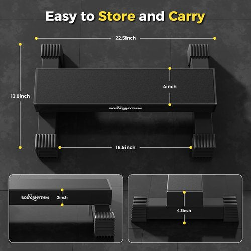 Upgraded Calf Raise Bar for Home Gym Workouts, Standing Calf Raise Machine for Calf Stretching, Squating, Foot Stretching, Anti-Slip Solid Calf Block, Ankle Calf Stretcher. (Black)