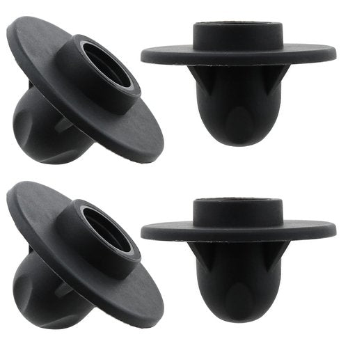 LUORNG 4PCS 14mm Tube Diameter Black Camping Chair Foot Cover Plastic Anti Sag Flying Saucer Foot Cover Camping Chair Foot Accessory for Outdoor Folding Chair