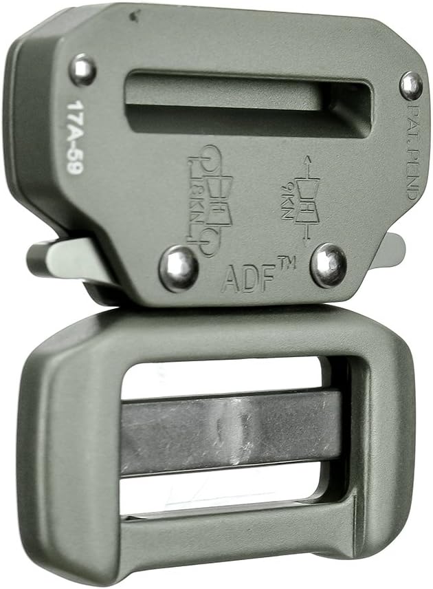 ADF® Raptor II 1.5" Tactical Military Police Aluminum Quick Release Trouser Shooter Rigger Hunting Sports Belt Buckle Foliage Green