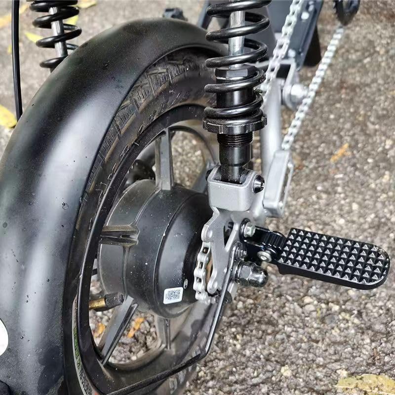 Minho Bike Minibike Aluminium Foot Pegs Fit for Most Scooter Mopeds Dirt Bike M6 M8 Mounting Hole Black Bike Footpegs