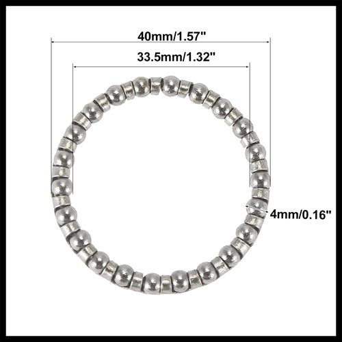 Hihaha 4 Pcs 4mm x 22 Ball Bearings Cages Crank Bearings Wheel Bearing Retainer for Bicycle Durable Material