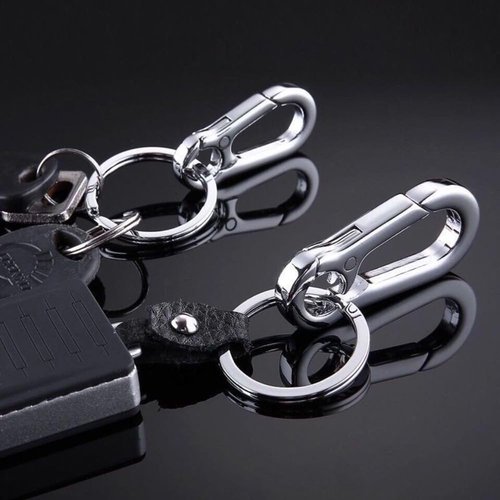 PuddingStation Small Keychain Rings, Metal Key Carabiner Clip, For Purse Hook, Car Keychain, Paracord Keychain Lanyard, Men and Women Key Fob